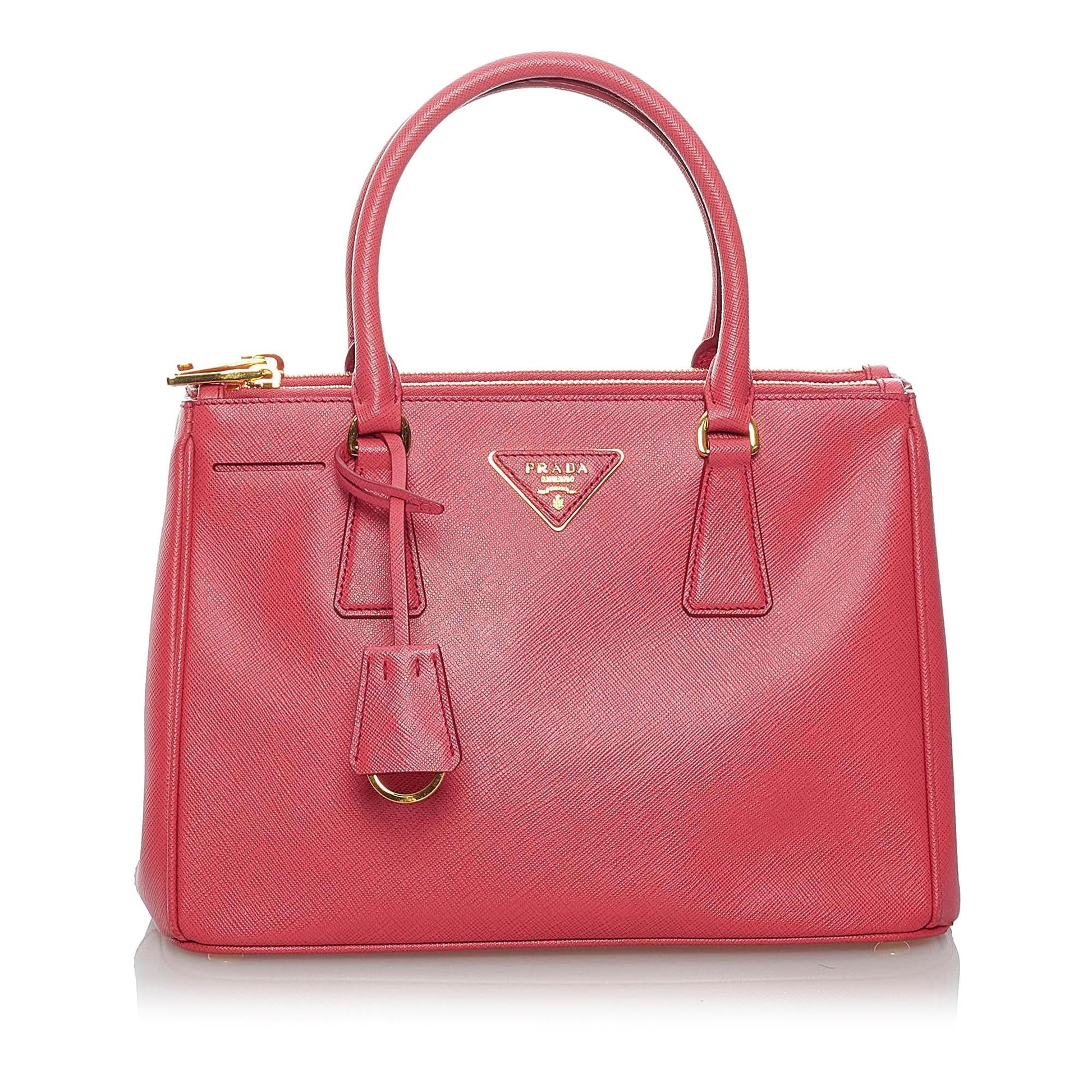 Prada Saffiano Lux Galleria Double Zip Satchel Style 4 - Rovelle Bags
