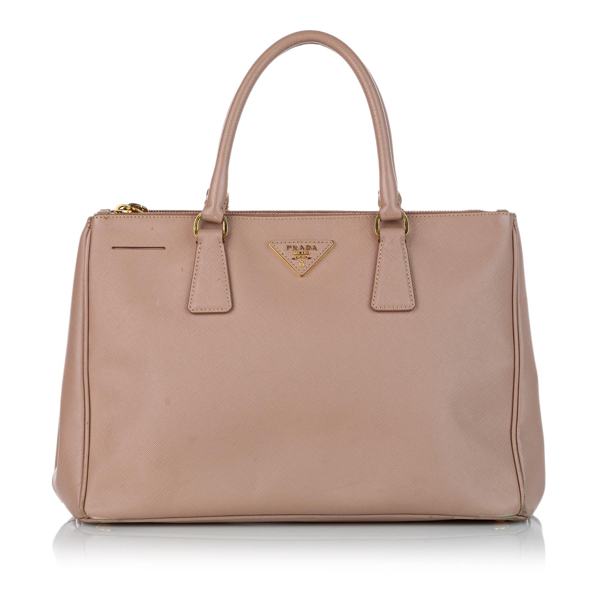 Prada Saffiano Lux Galleria Double Zip Satchel Style 3 - Rovelle Bags