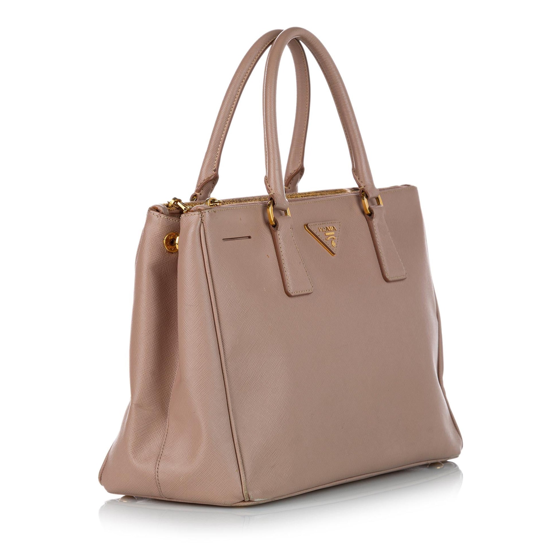 Prada Saffiano Lux Galleria Double Zip Satchel Style 3 - Rovelle Bags