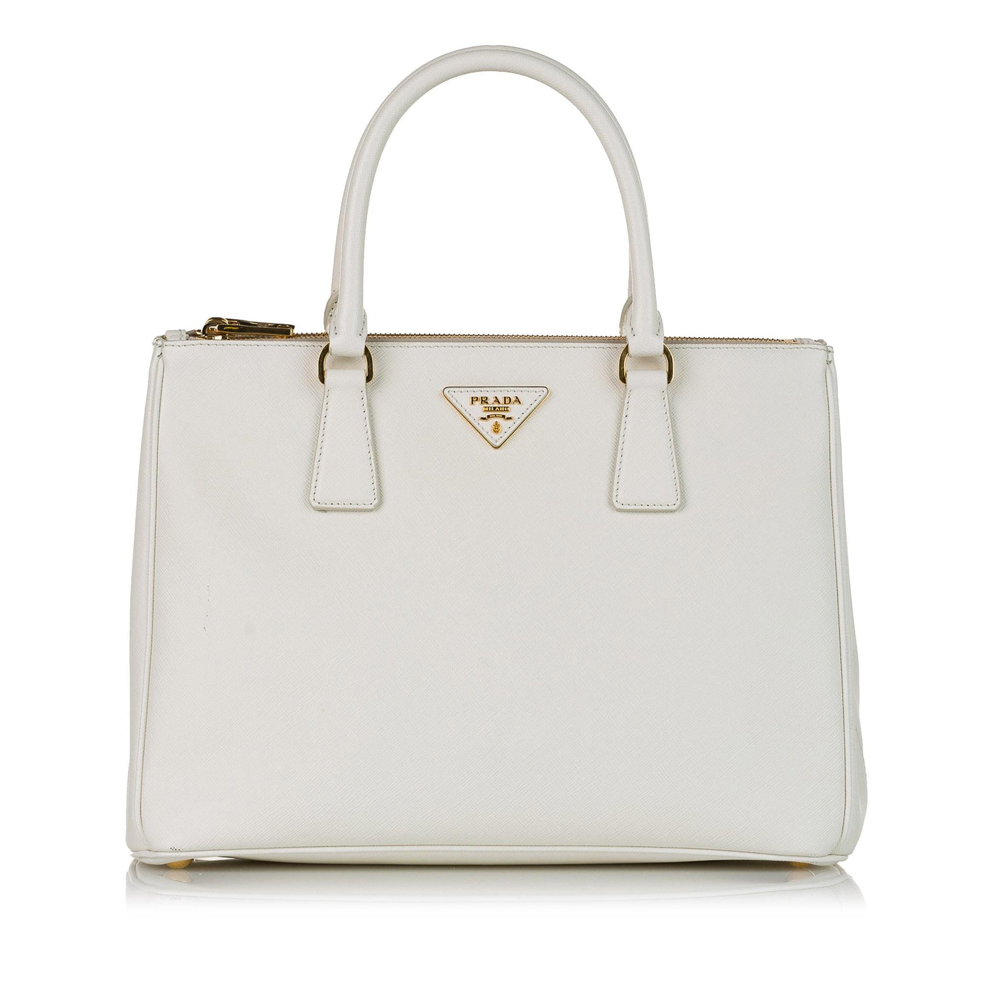 Prada Saffiano Lux Galleria Double Zip Satchel - Rovelle Bags