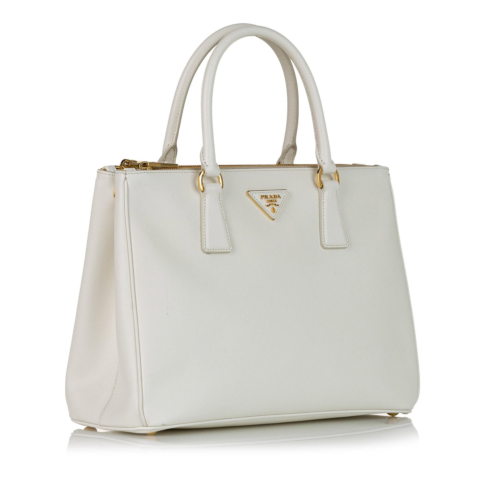 Prada Saffiano Lux Galleria Double Zip Satchel - Rovelle Bags