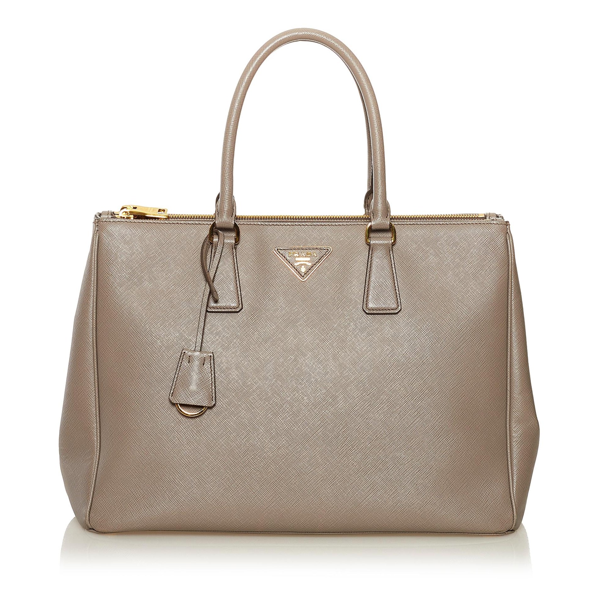Prada Saffiano Lux Galleria Double Zip Tote Bag - Rovelle Bags