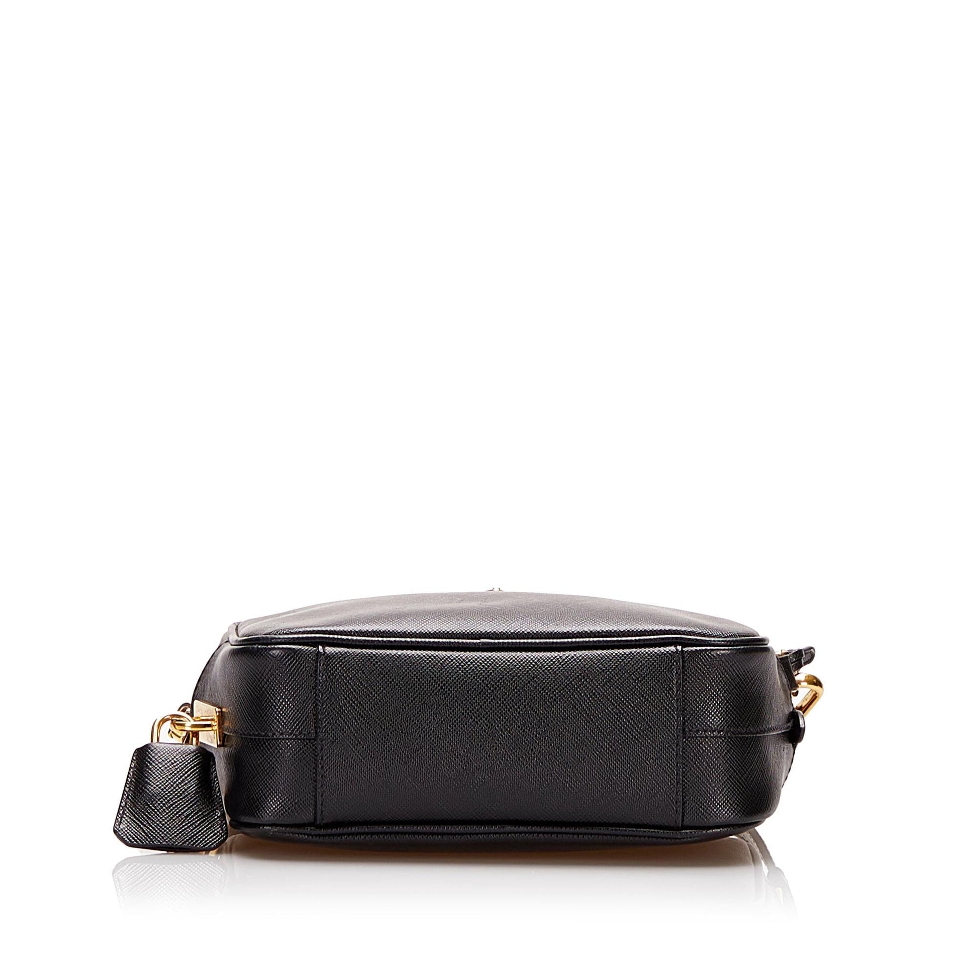 Prada Saffiano Lux Mini Camera Bag - Rovelle Bags