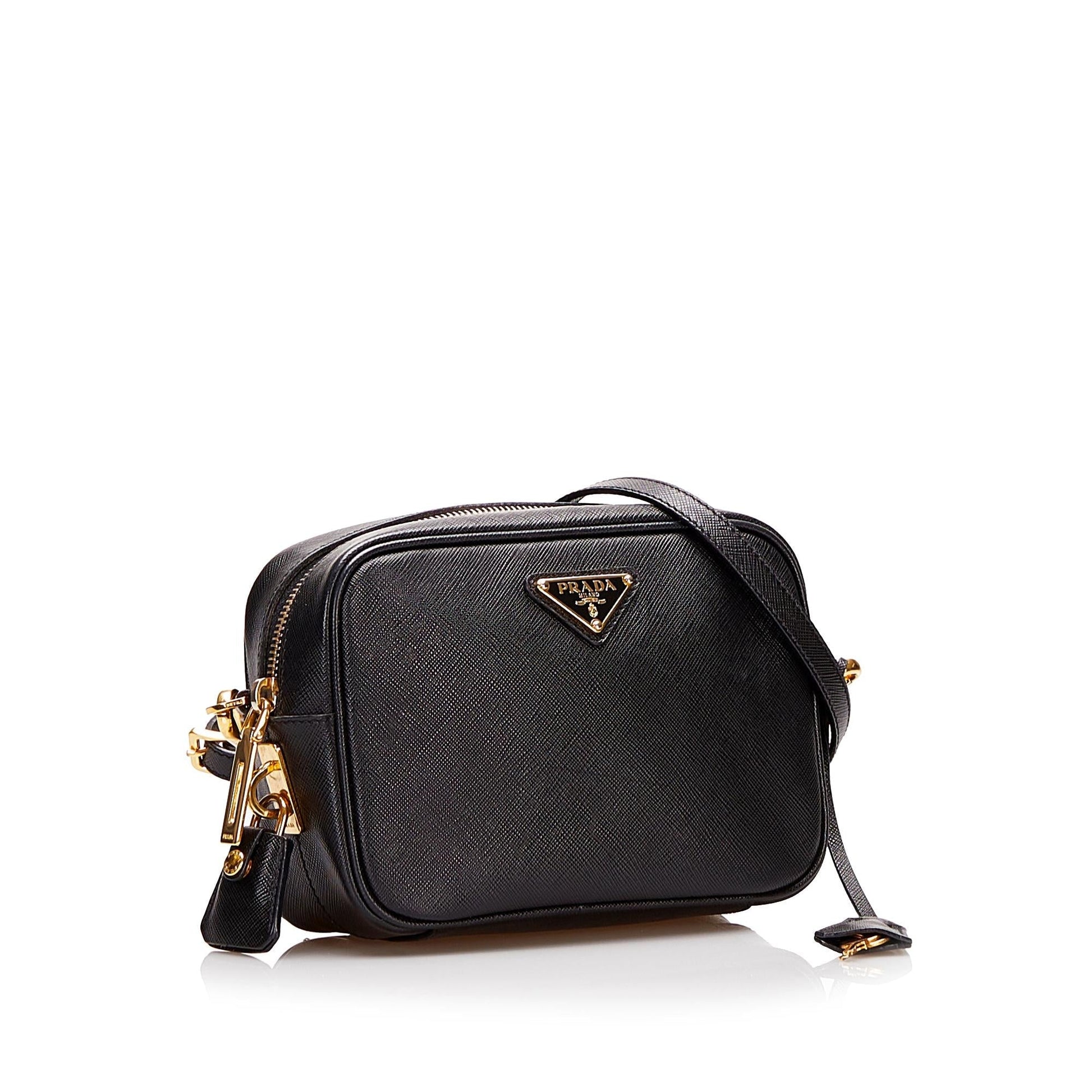 Prada Saffiano Lux Mini Camera Bag - Rovelle Bags