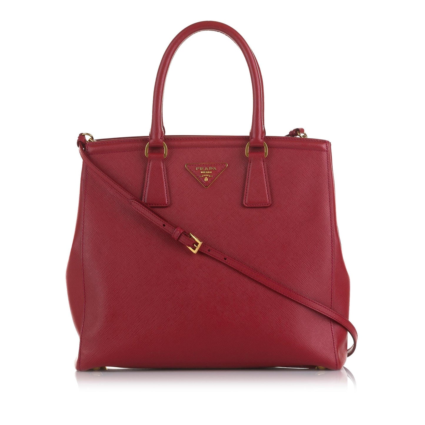 Prada Saffiano Lux Parabole Satchel - Rovelle Bags