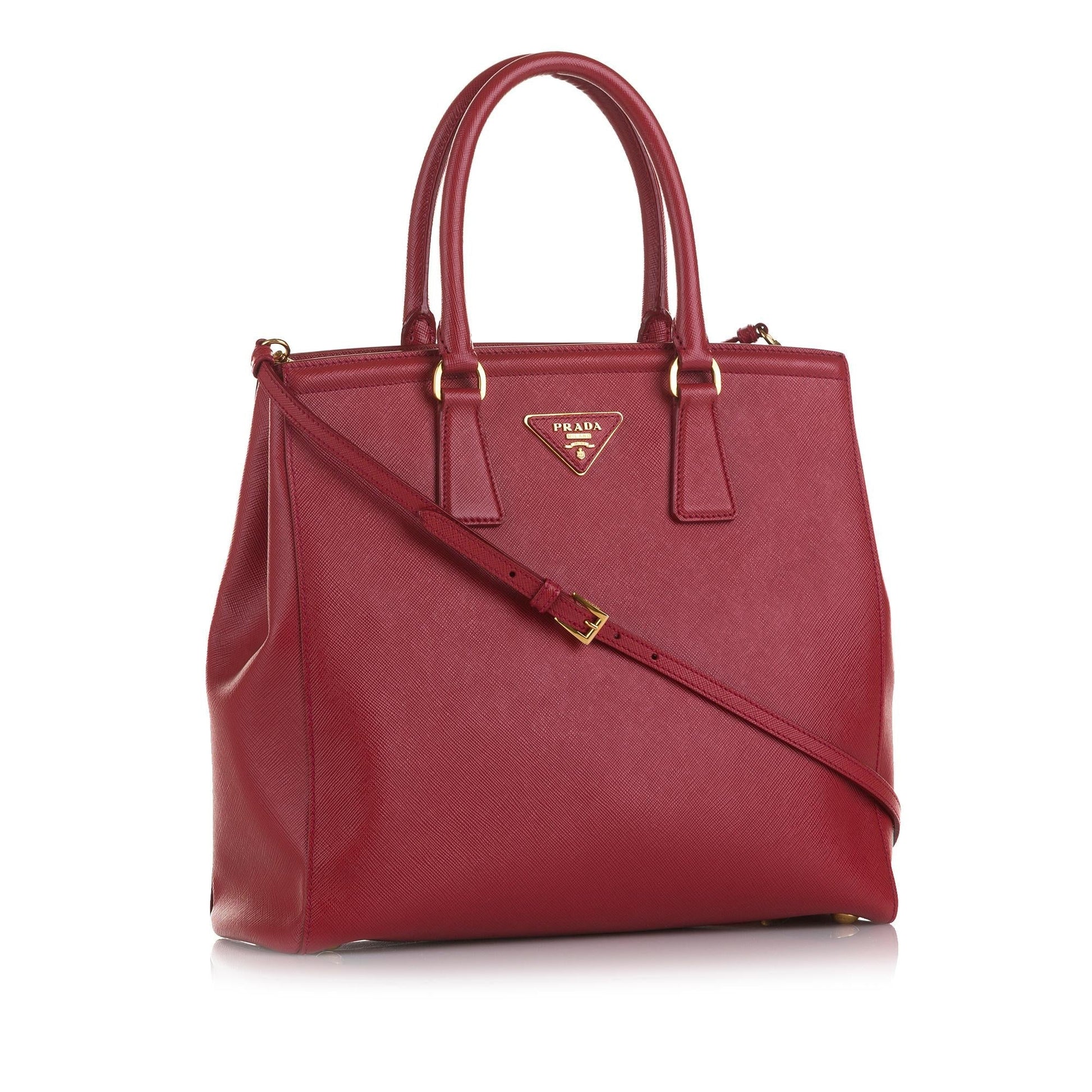 Prada Saffiano Lux Parabole Satchel - Rovelle Bags