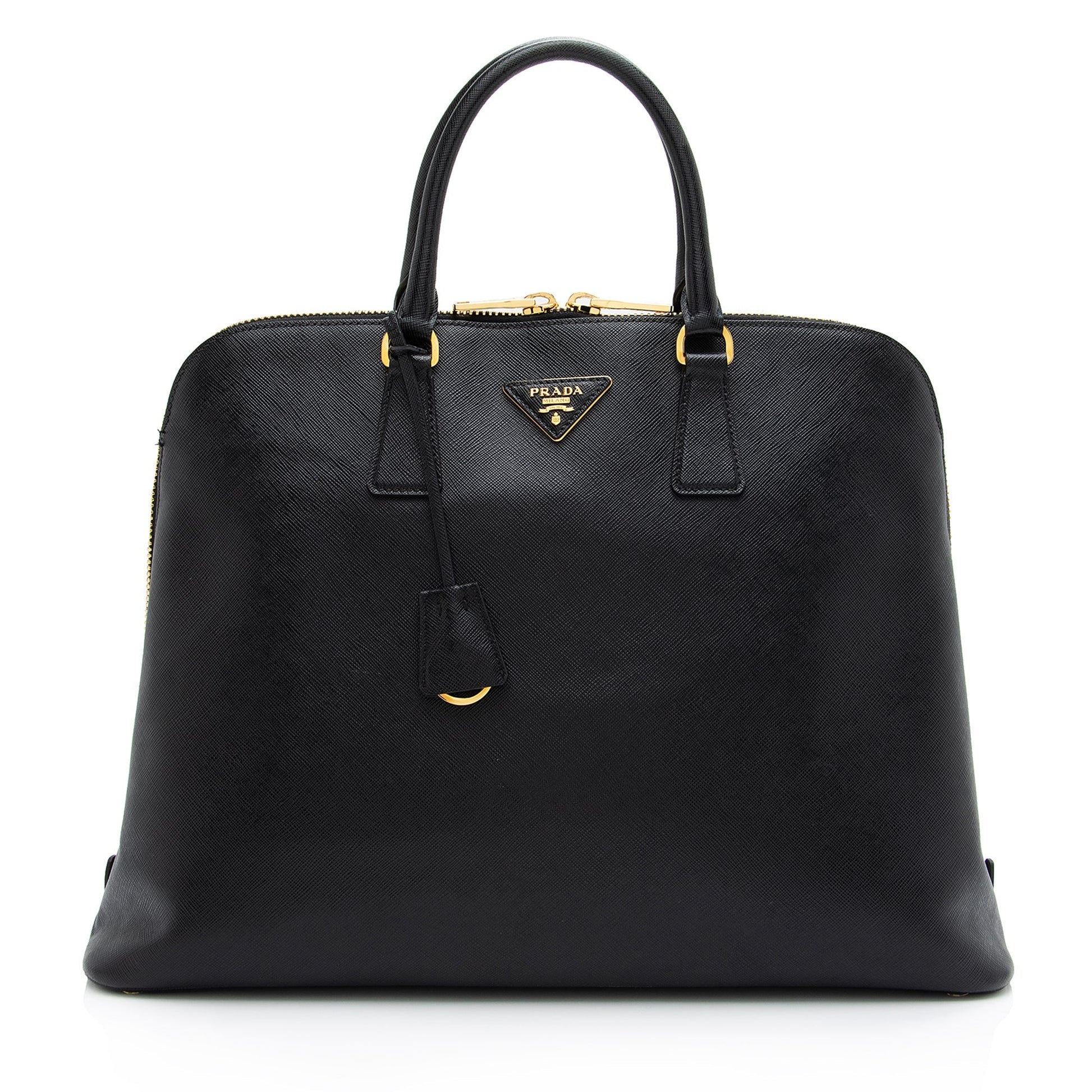 Prada Saffiano Lux Promenade Large Satchel - Rovelle Bags