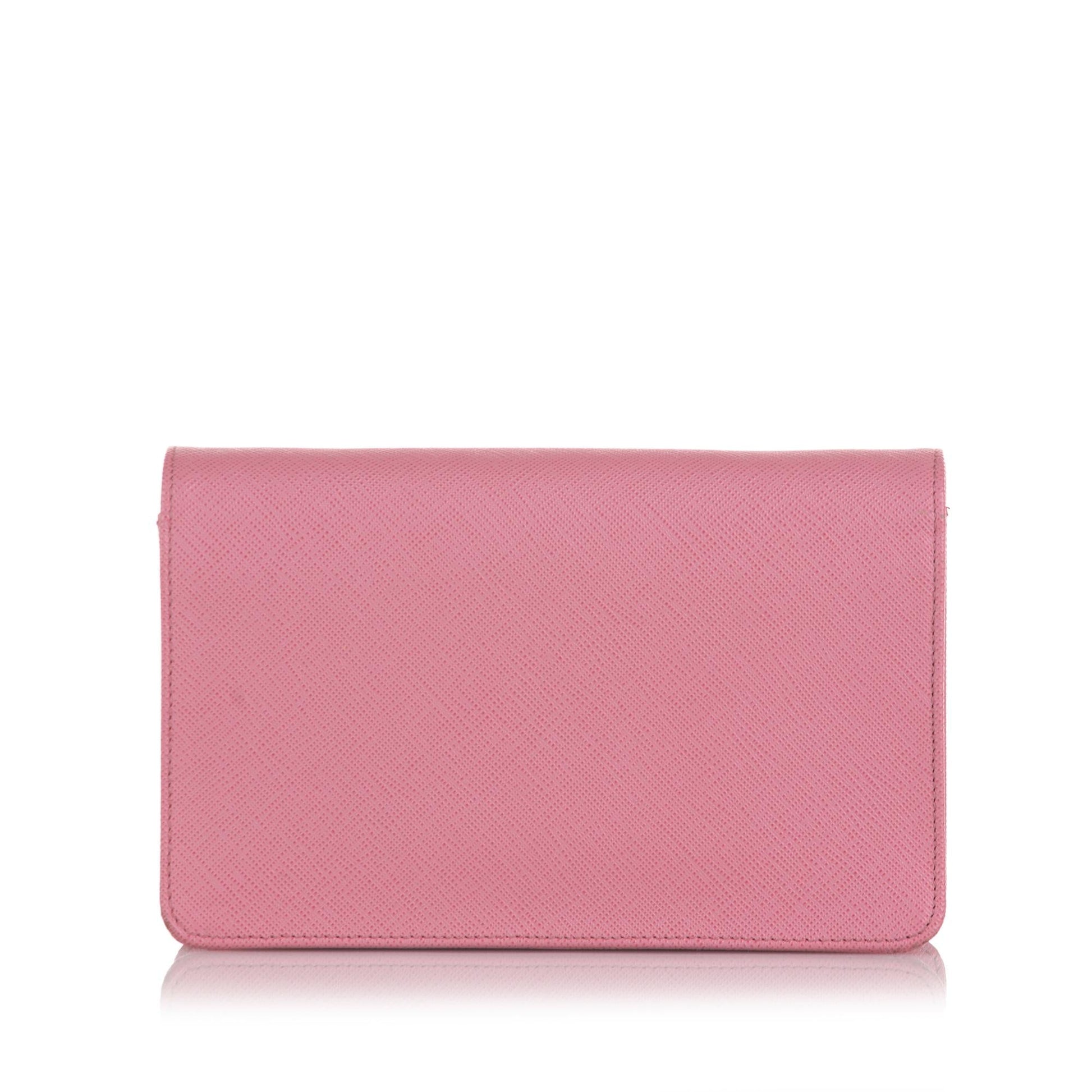 Prada Saffiano Lux Wallet On Chain Handbag - Rovelle Bags