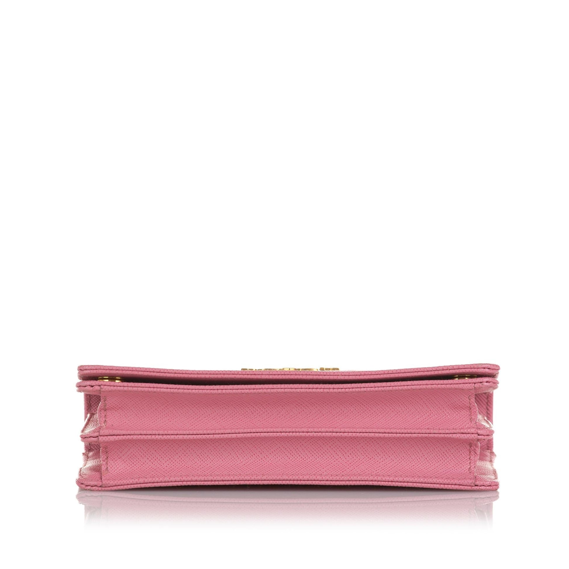 Prada Saffiano Lux Wallet On Chain Handbag - Rovelle Bags
