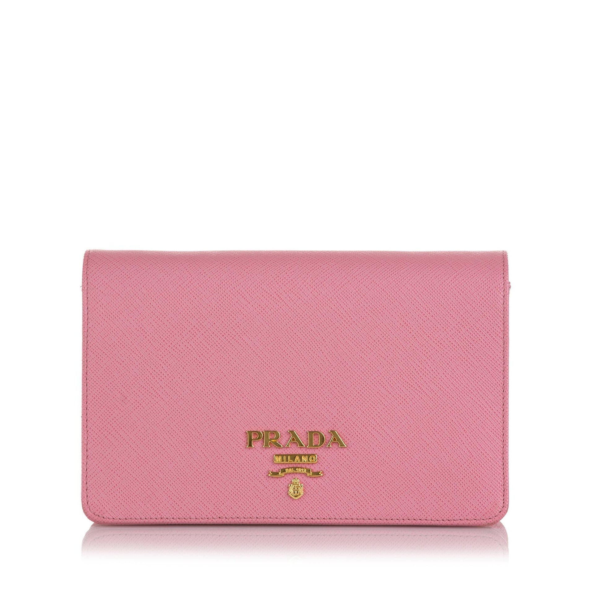 Prada Saffiano Lux Wallet On Chain Handbag - Rovelle Bags