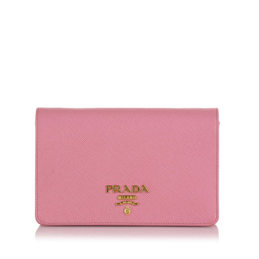 Prada Saffiano Lux Wallet On Chain Handbag - Rovelle Bags