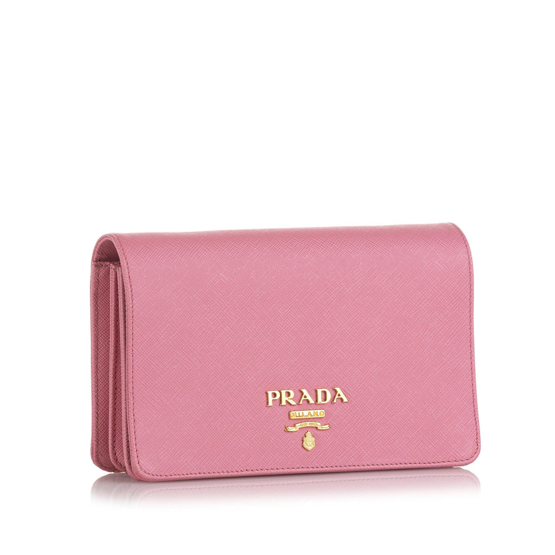 Prada Saffiano Lux Wallet On Chain Handbag - Rovelle Bags
