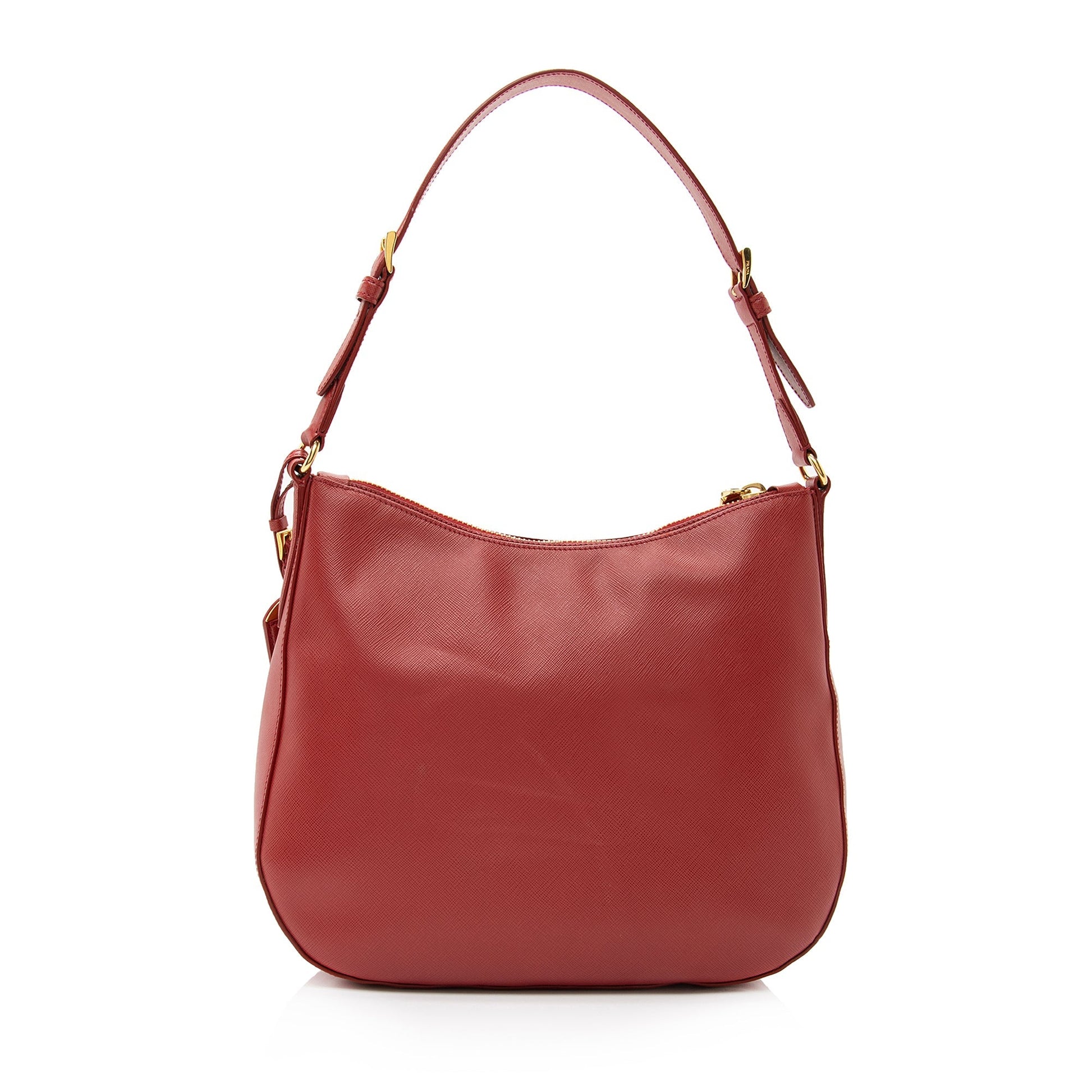 Prada Saffiano Lux Zip Medium Hobo Hobo Bag - Rovelle Bags