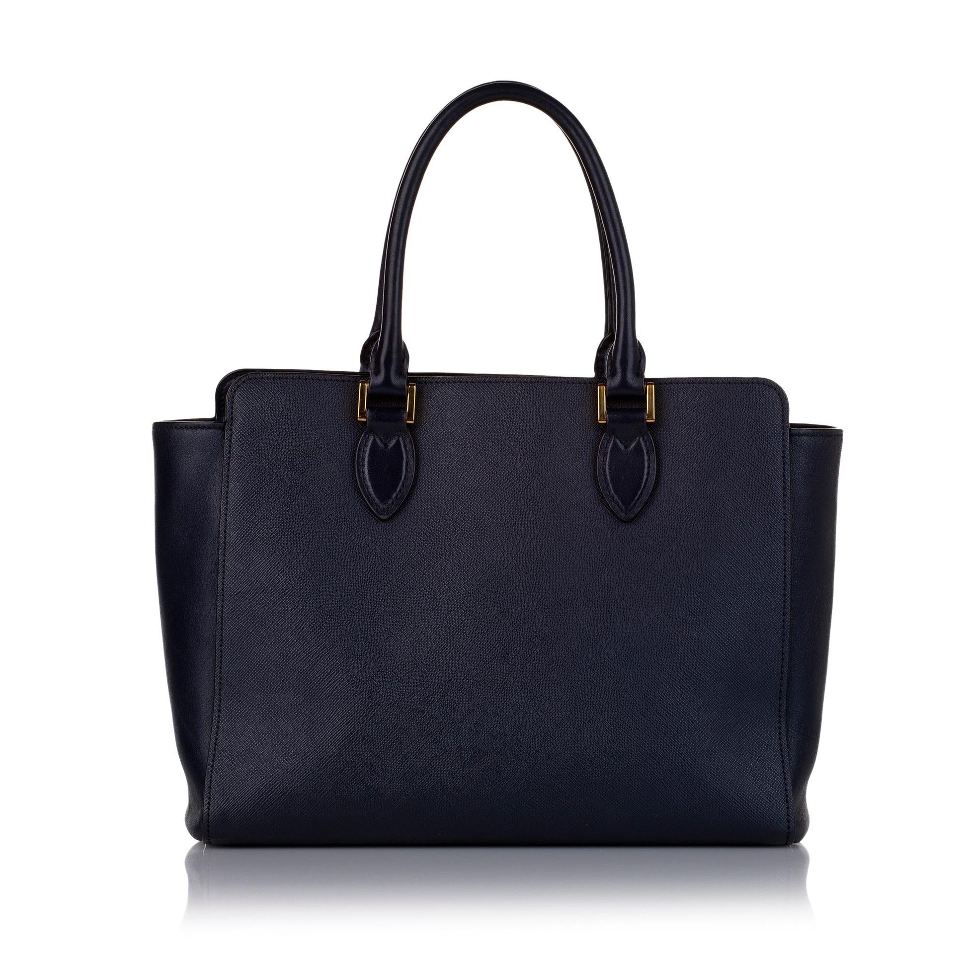 Prada Saffiano Lux & City Calf Zip Tote - Rovelle Bags
