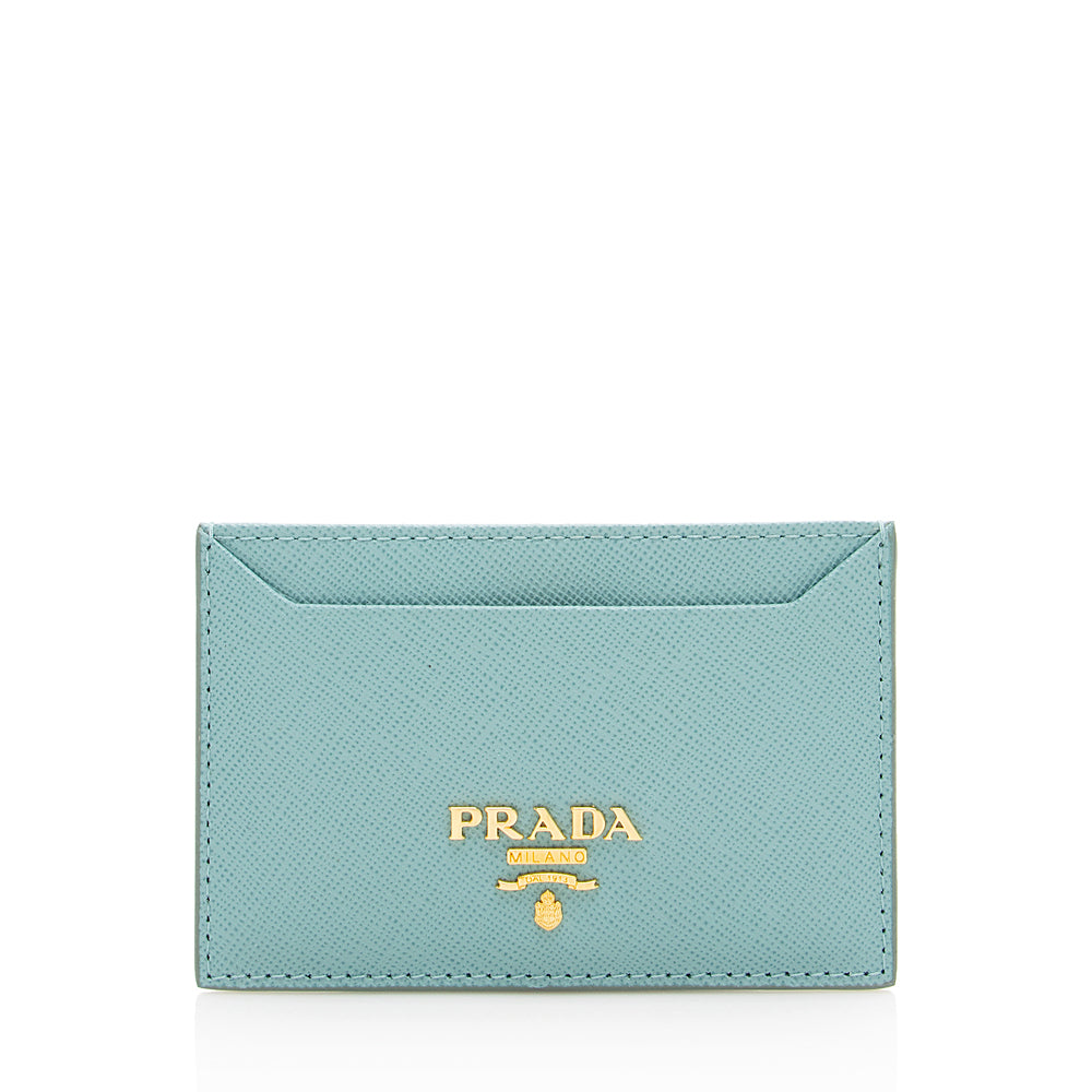 Prada Saffiano Metal Oro Card Case - FINAL Handbag - Rovelle Bags