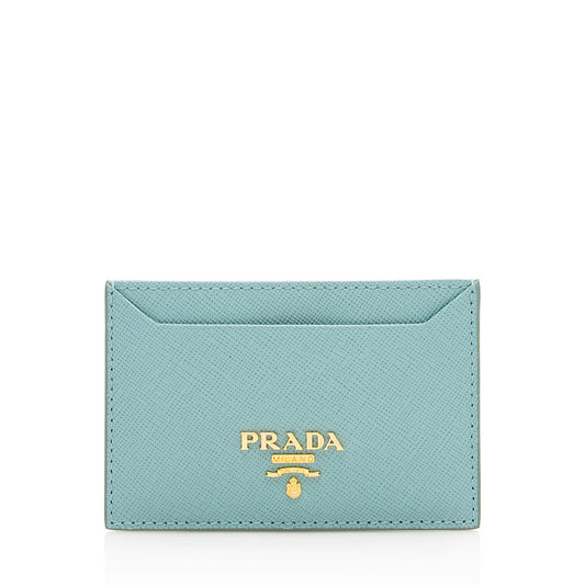 Prada Saffiano Metal Oro Card Case - FINAL Handbag - Rovelle Bags