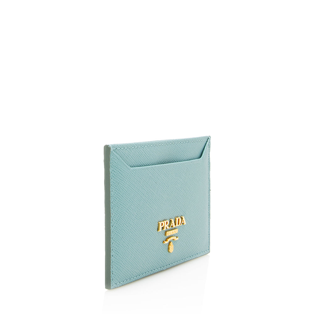 Prada Saffiano Metal Oro Card Case - FINAL Handbag - Rovelle Bags
