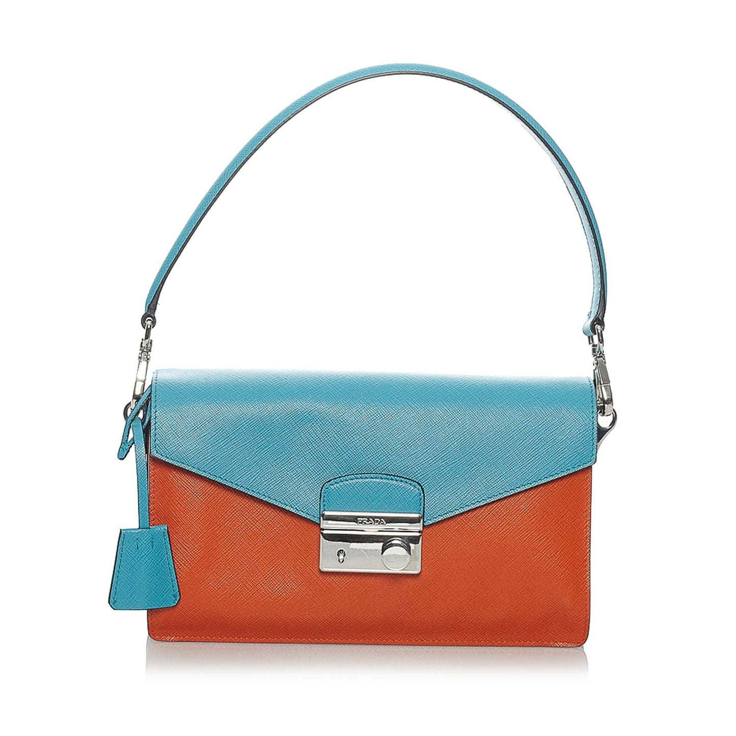Prada Saffiano Sound Lock Satchel - Rovelle Bags