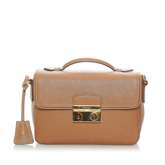 Prada Saffiano Sound Satchel - Rovelle Bags