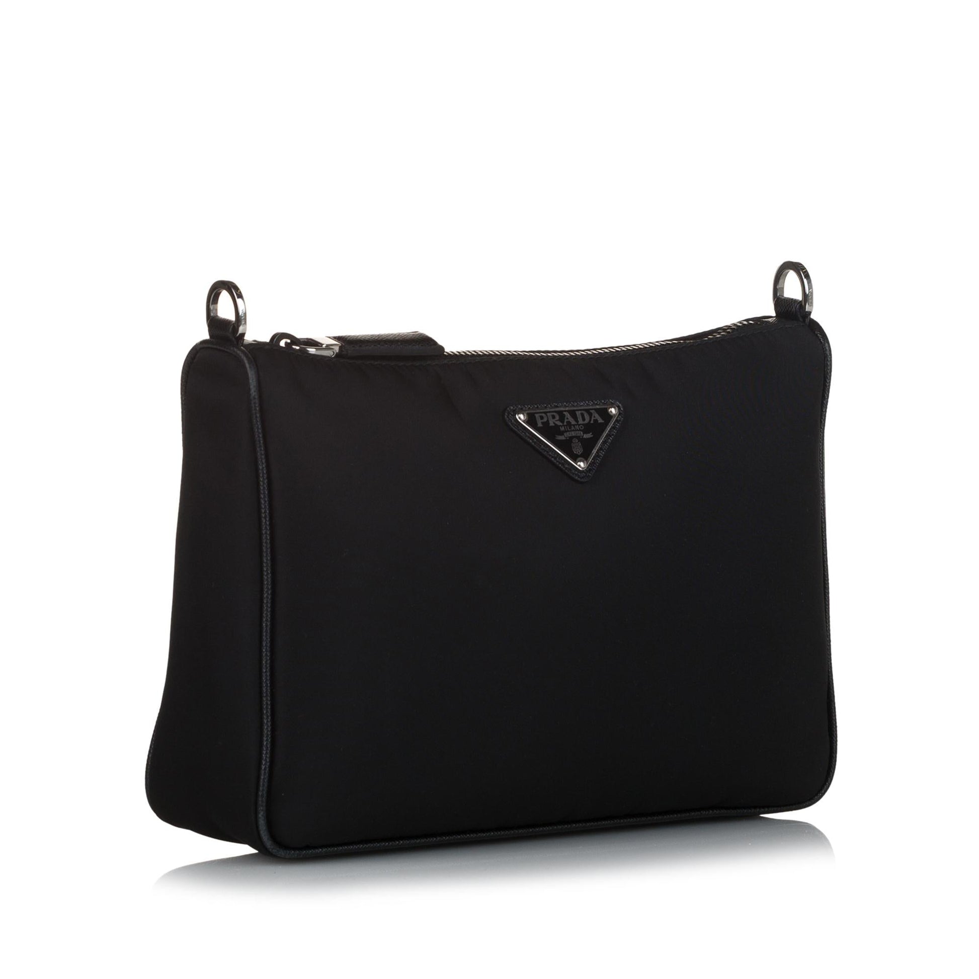 Prada Saffiano-Trimmed Re-Nylon Crossbody Bag - Rovelle Bags