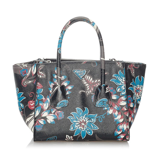 Prada Saffiano Twin Pocket Satchel - Rovelle Bags
