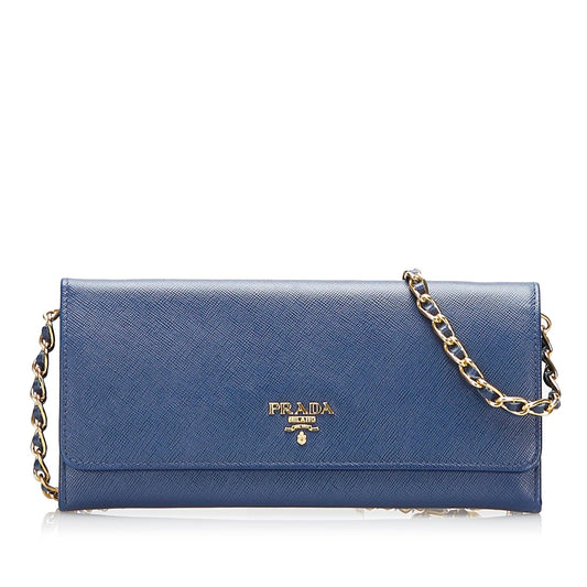 Prada Saffiano Wallet On Chain Handbag - Rovelle Bags