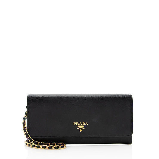 Prada Saffiano Wallet on Chain Bag - Rovelle Bags