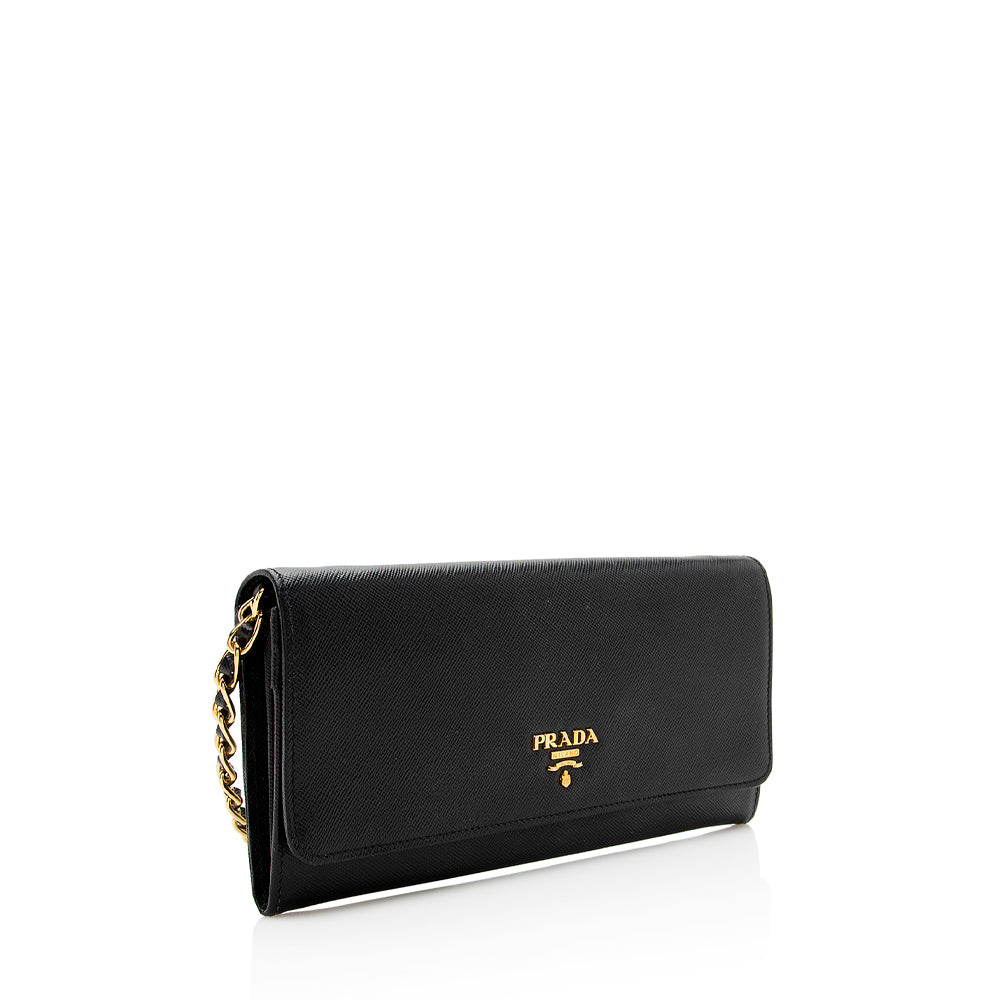 Prada Saffiano Wallet on Chain Bag - Rovelle Bags