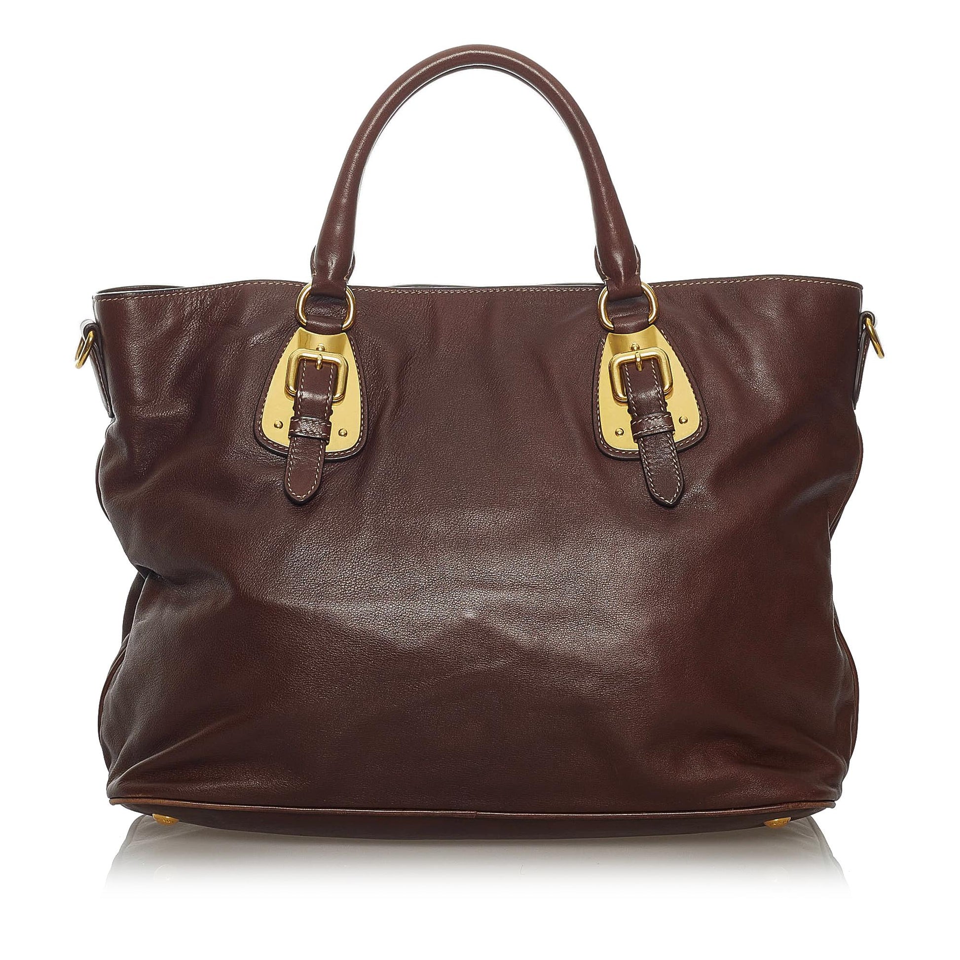 Prada Soft Calf Leather Satchel - Rovelle Bags