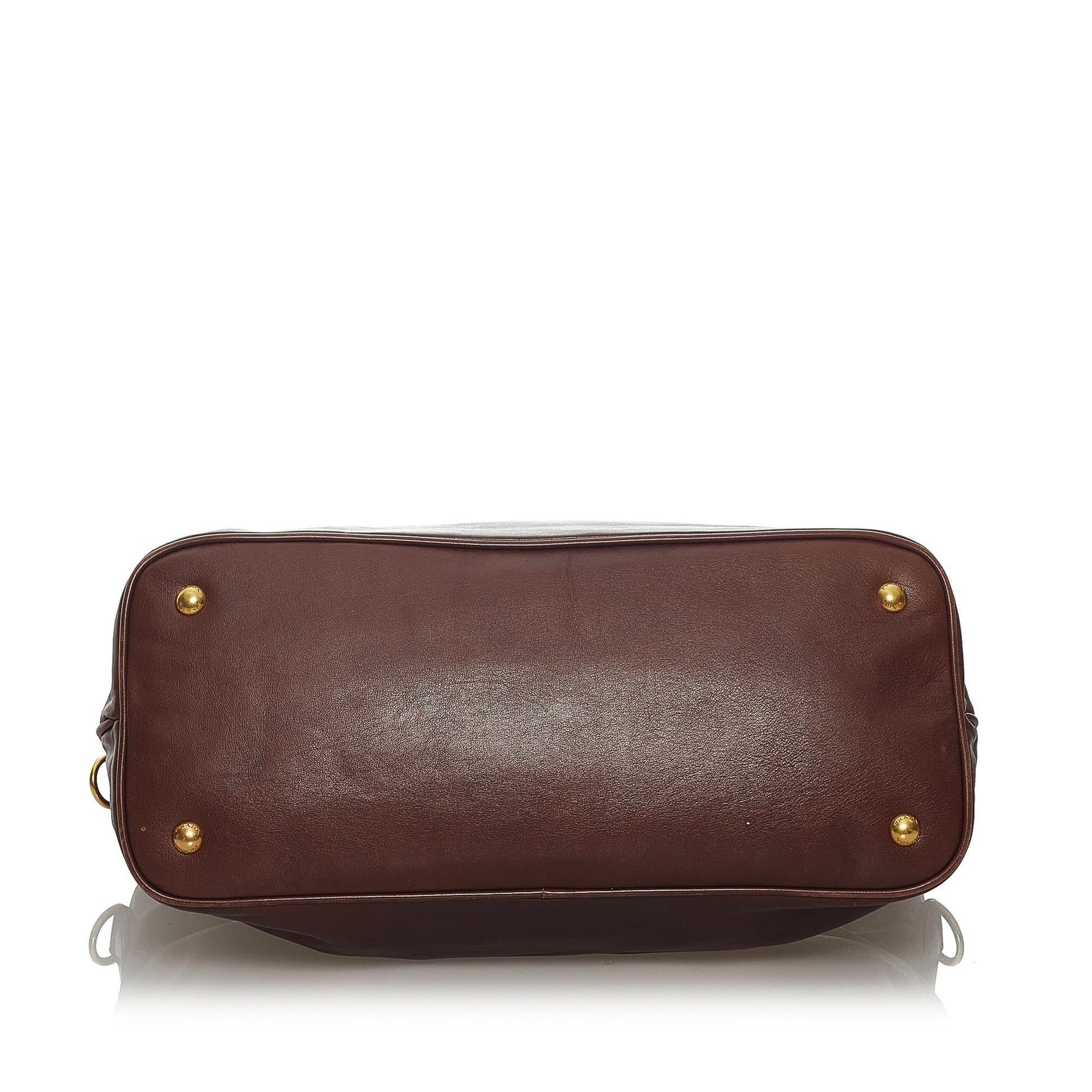 Prada Soft Calf Leather Satchel - Rovelle Bags