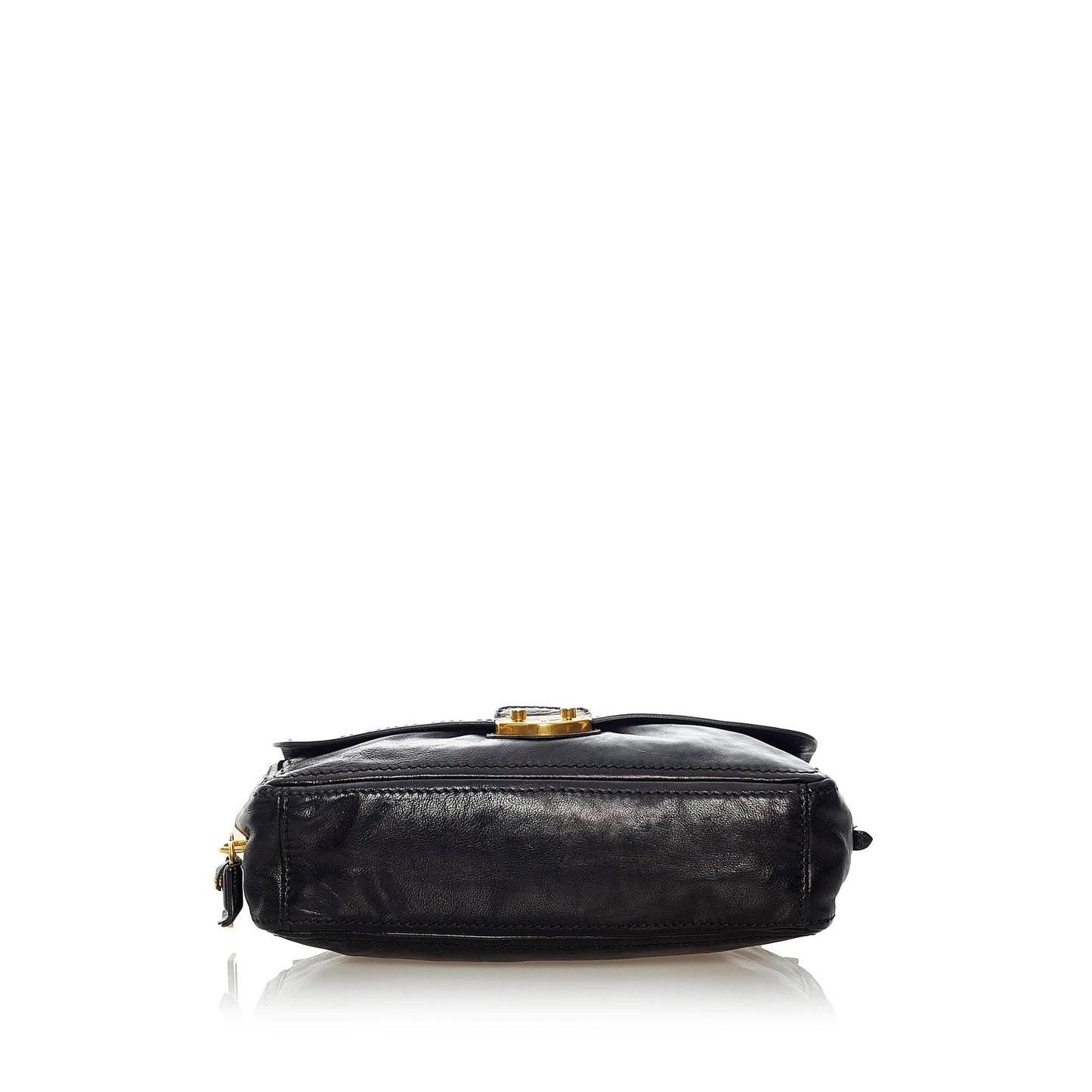Prada Sound Lock Leather Chain Shoulder Bag - Rovelle Bags