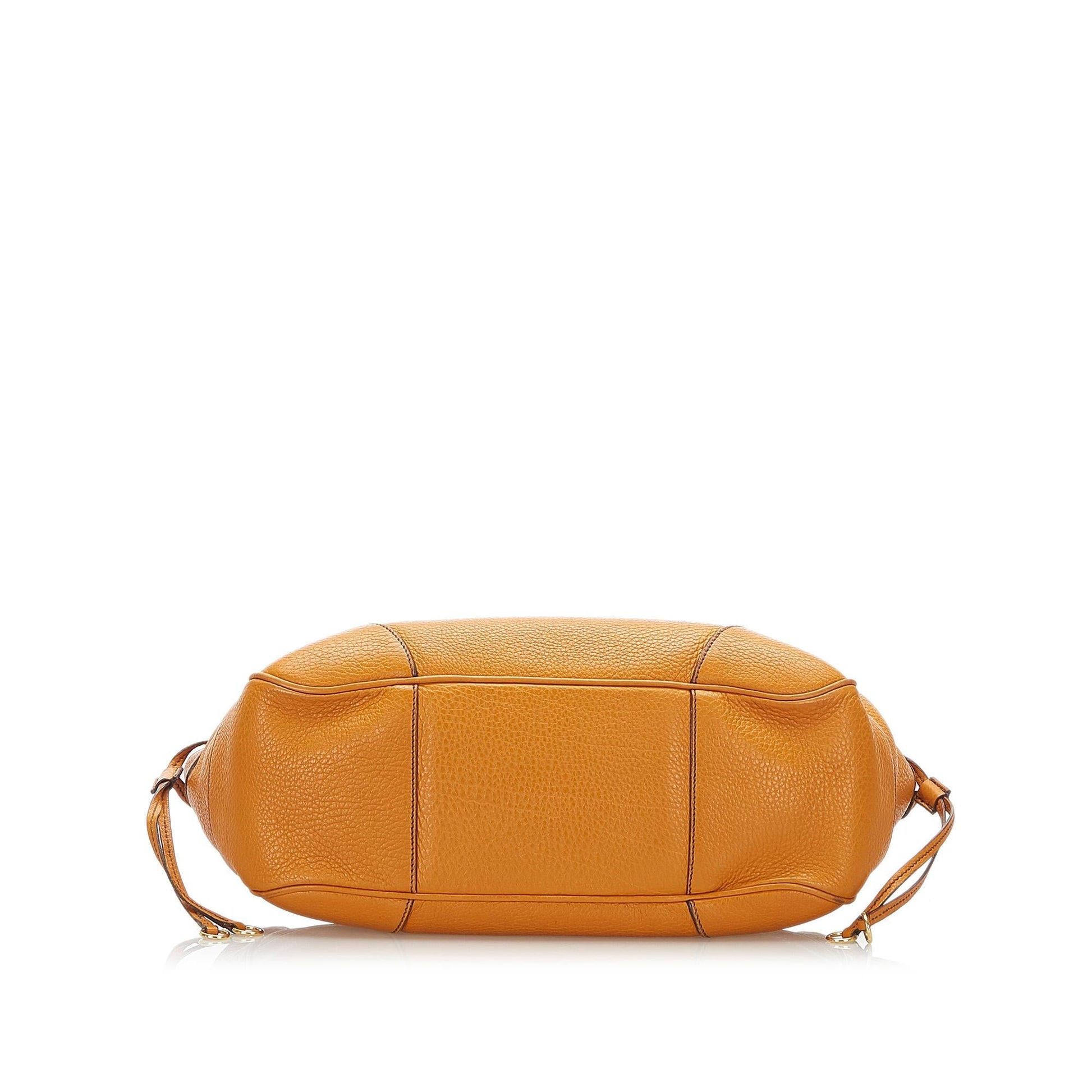 Prada Sound Lock Leather Handbag - Rovelle Bags