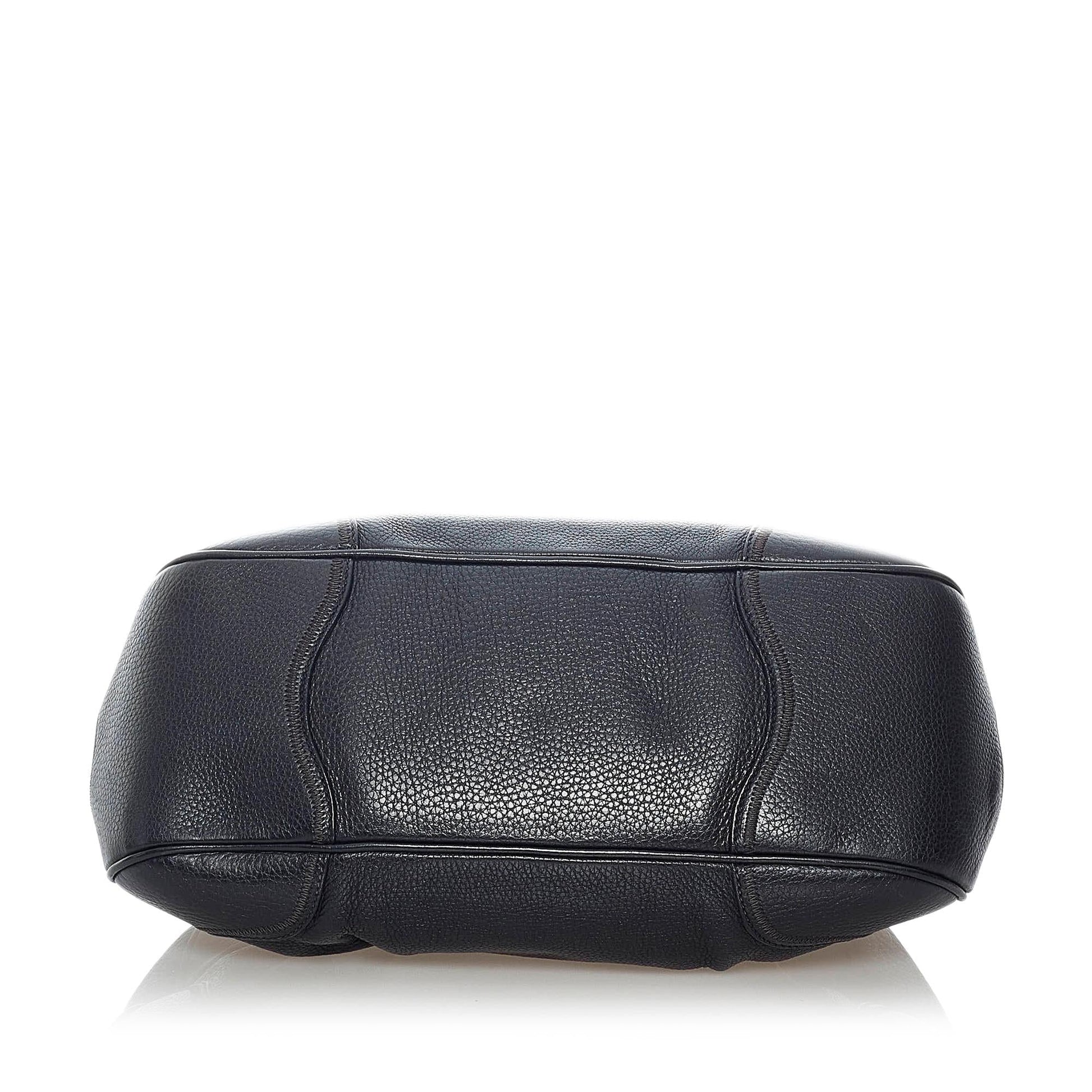 Prada Sound Lock Leather Shoulder Bag Style 3 - Rovelle Bags