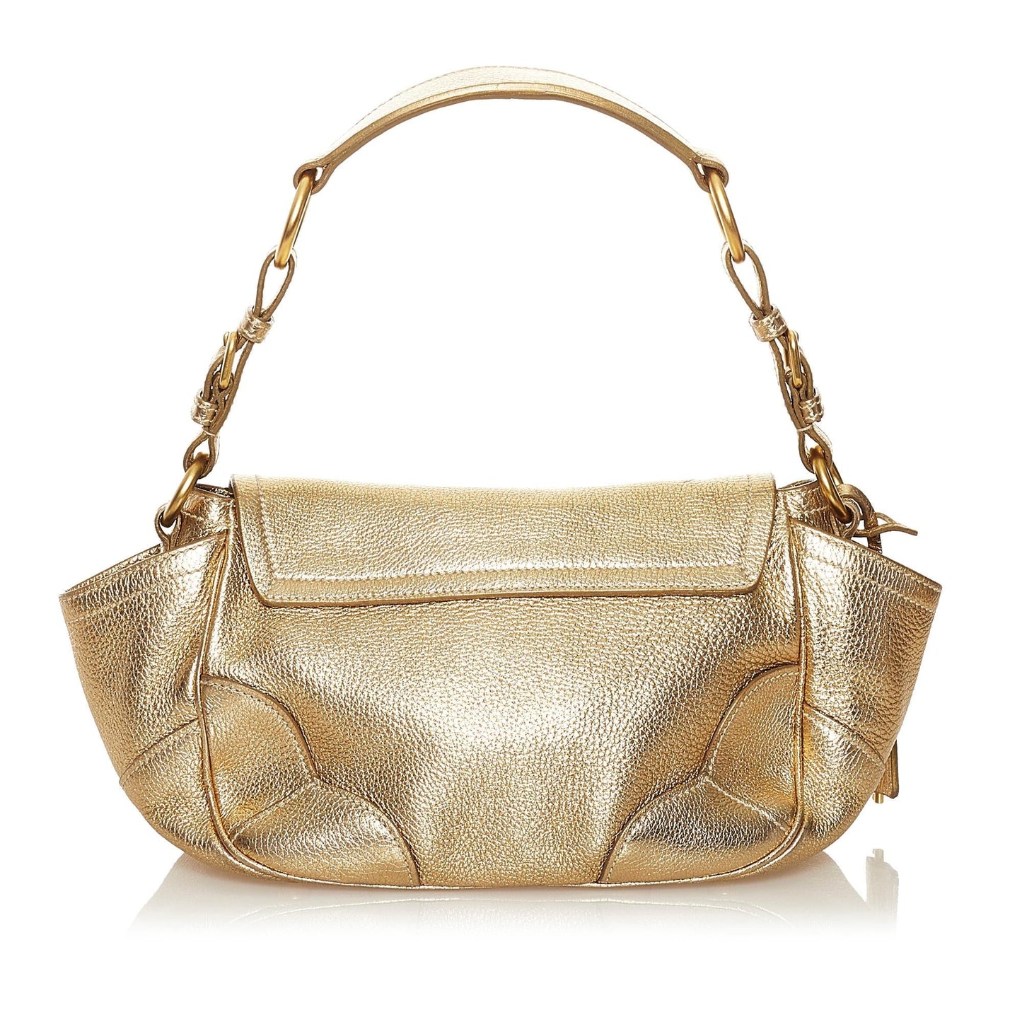 Prada Sound Lock Leather Shoulder Bag - Rovelle Bags