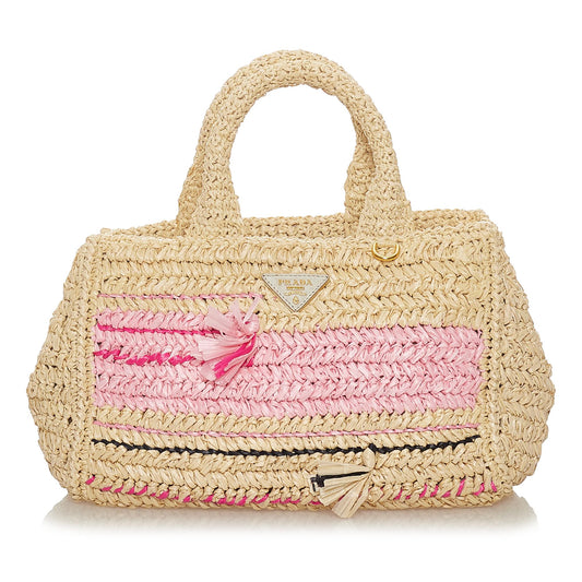 Prada Straw Satchel - Rovelle Bags