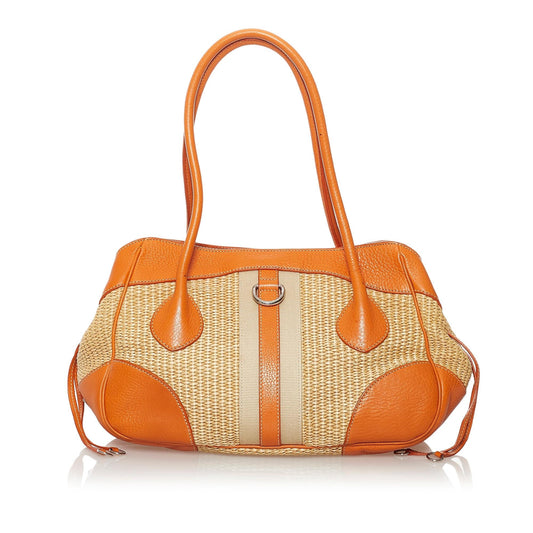 Prada Straw Shoulder Handbag Style 2 - Rovelle Bags