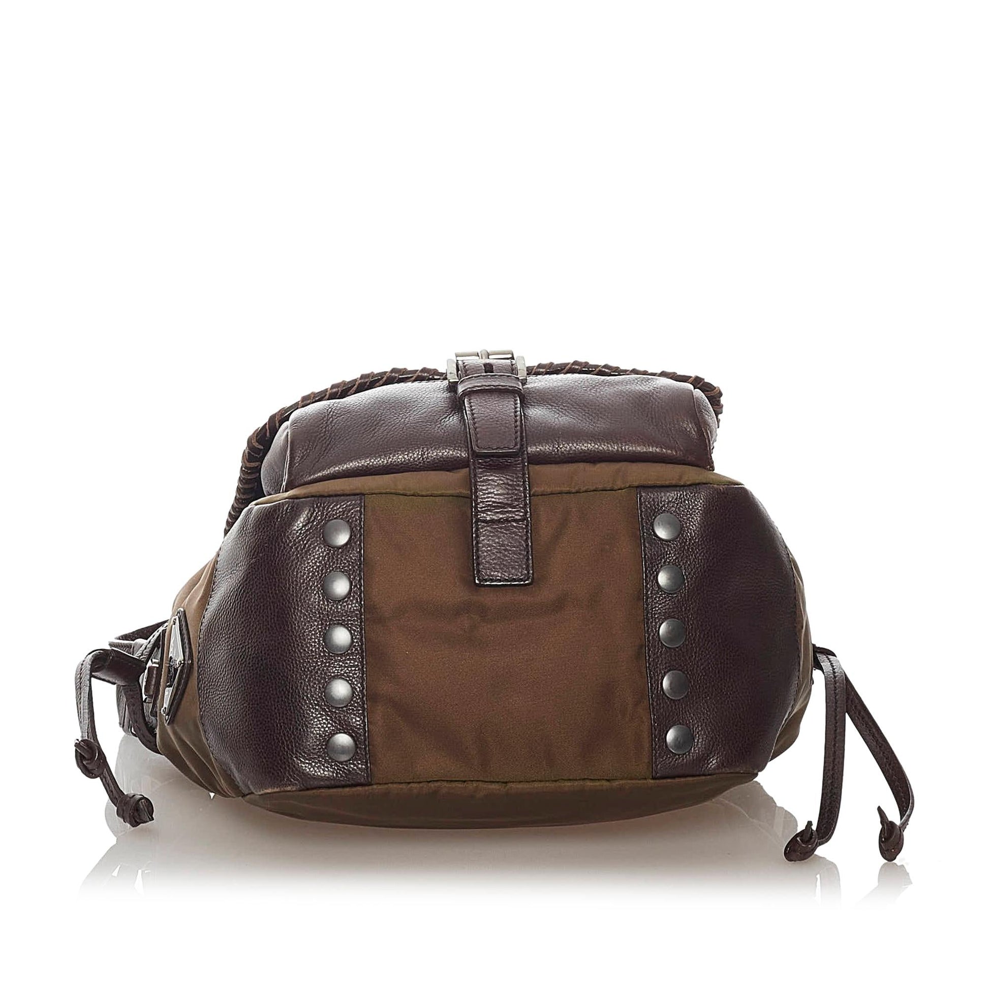 Prada Studded Nylon Crossbody Bag - Rovelle Bags