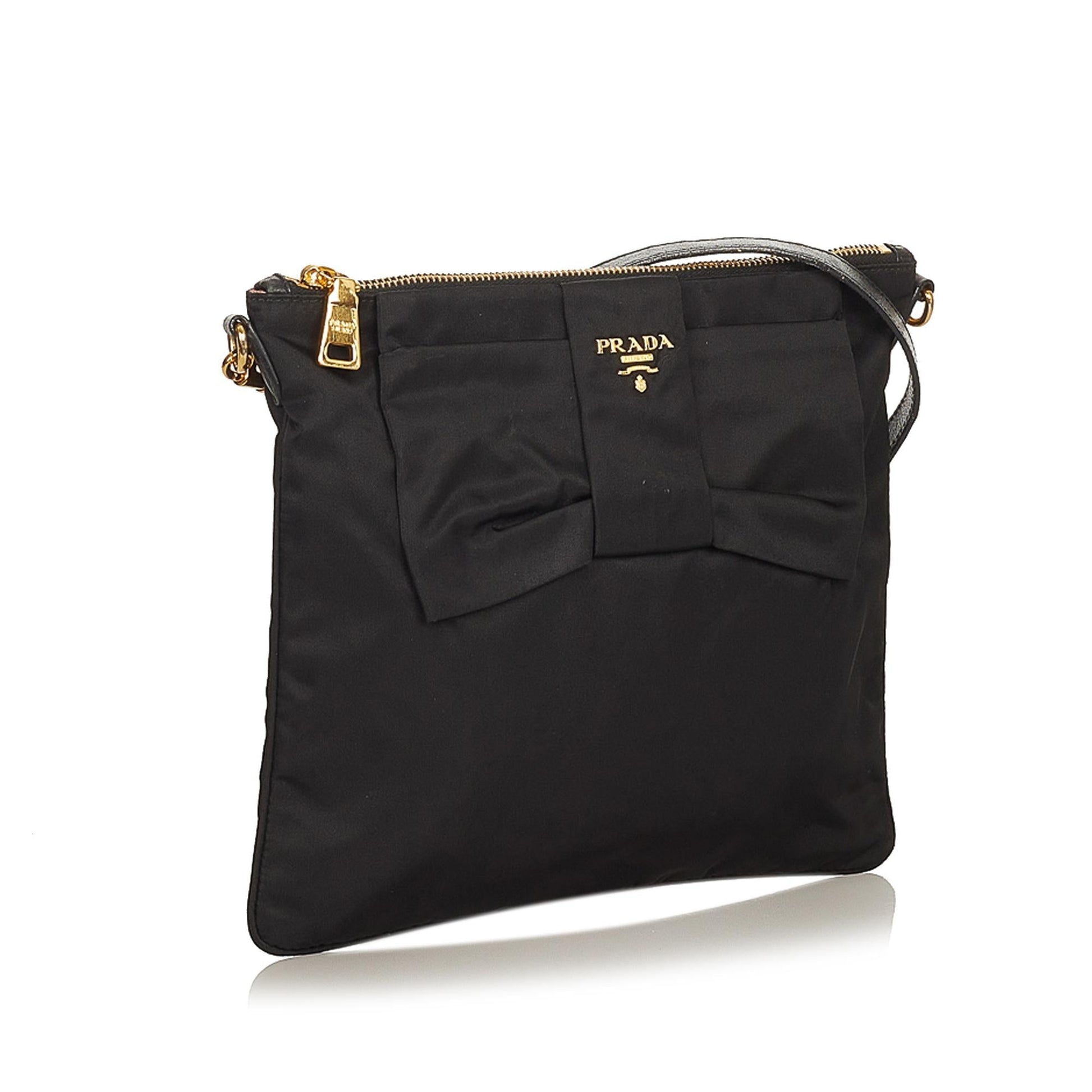 Prada Tessuto Bow Crossbody Bag - Rovelle Bags