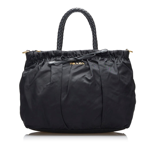 Prada Tessuto Bow Satchel - Rovelle Bags
