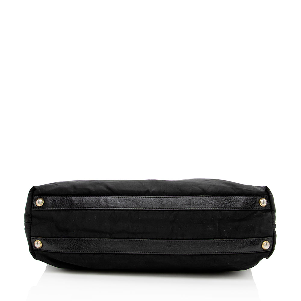 Prada Tessuto Braided Handle Hobo Hobo Bag - Rovelle Bags