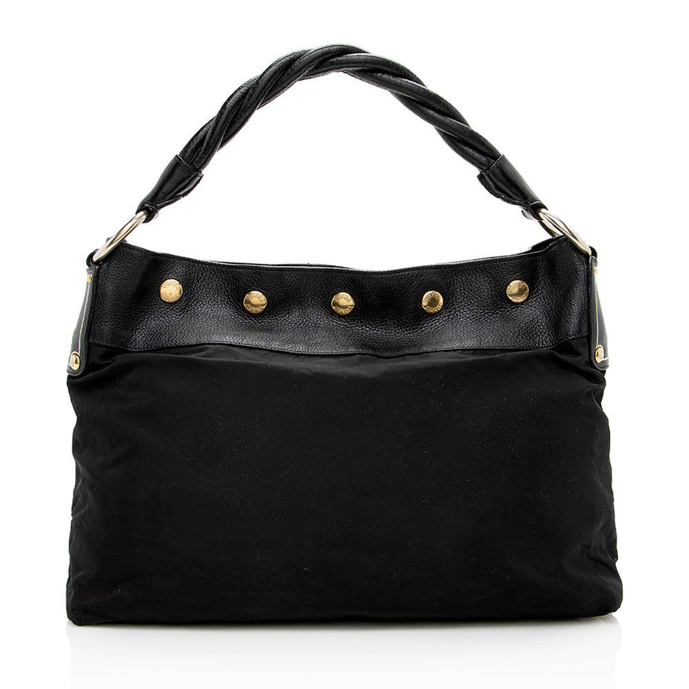 Prada Tessuto Braided Handle Hobo Hobo Bag - Rovelle Bags