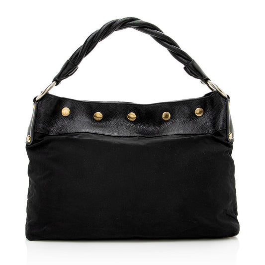 Prada Tessuto Braided Handle Hobo Hobo Bag - Rovelle Bags