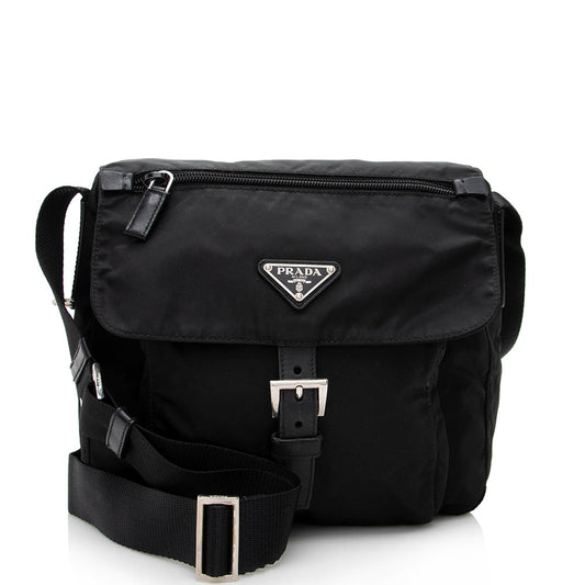 Prada Tessuto Buckle Messenger Bag Style 3 - Rovelle Bags