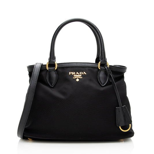 Prada Tessuto Calf Leather Convertible Tote - Rovelle Bags