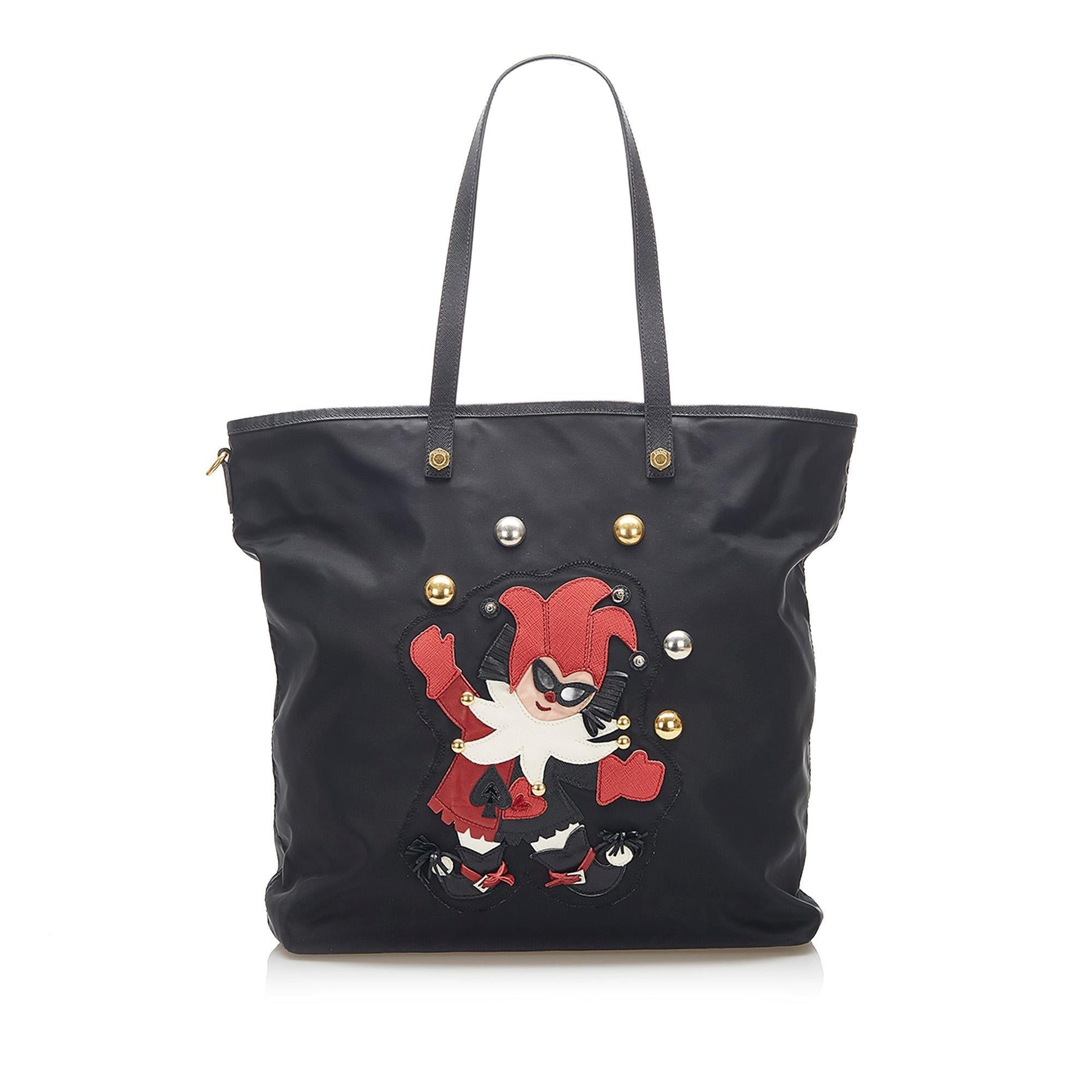 Prada Tessuto Clown Tote Handbag - Rovelle Bags