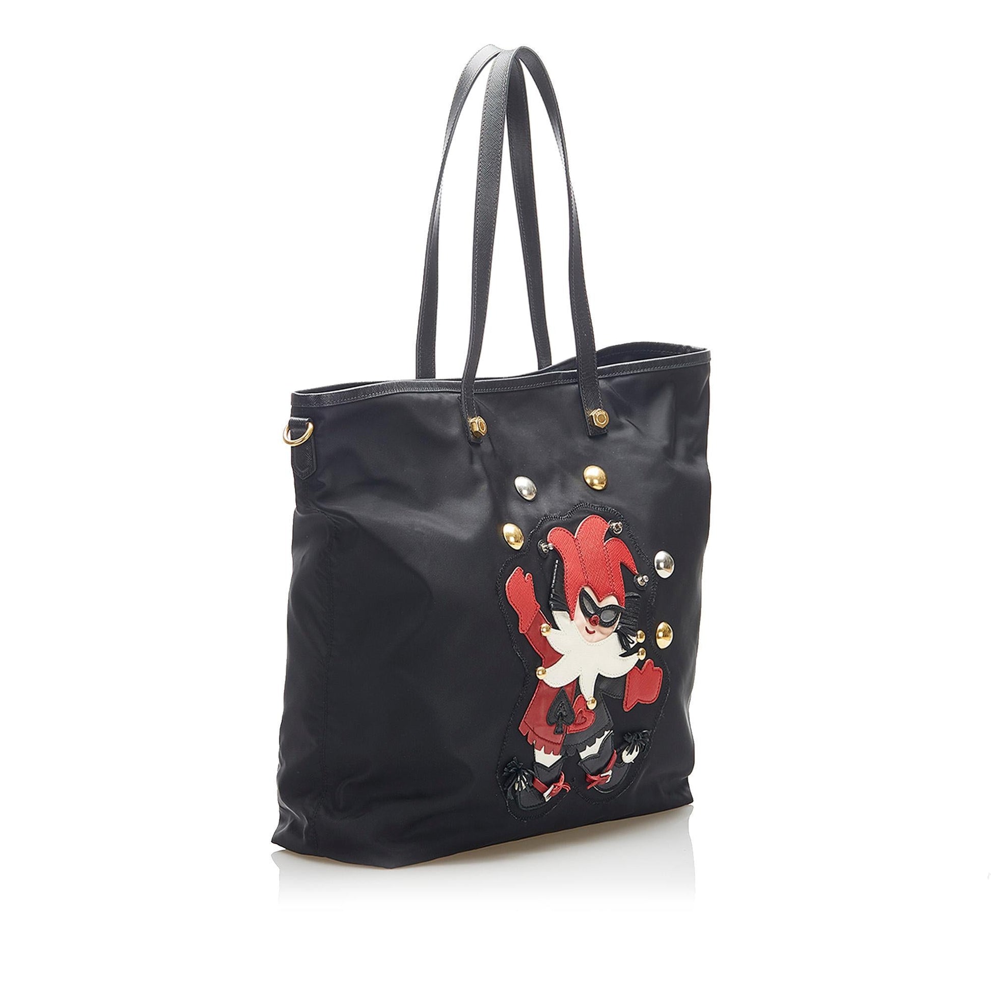 Prada Tessuto Clown Tote Handbag - Rovelle Bags