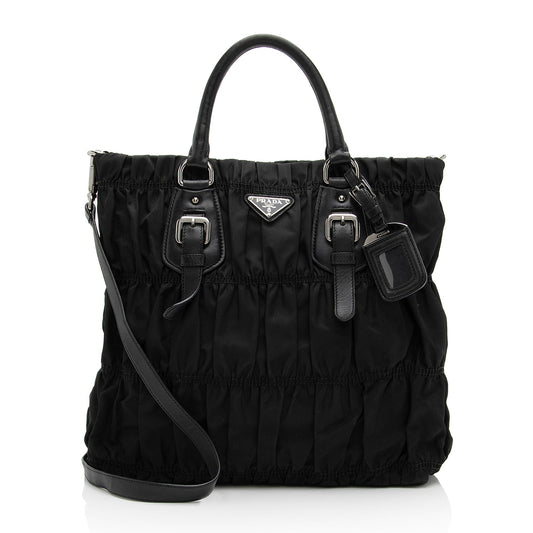 Prada Tessuto Gauffre Convertible Tote - Rovelle Bags