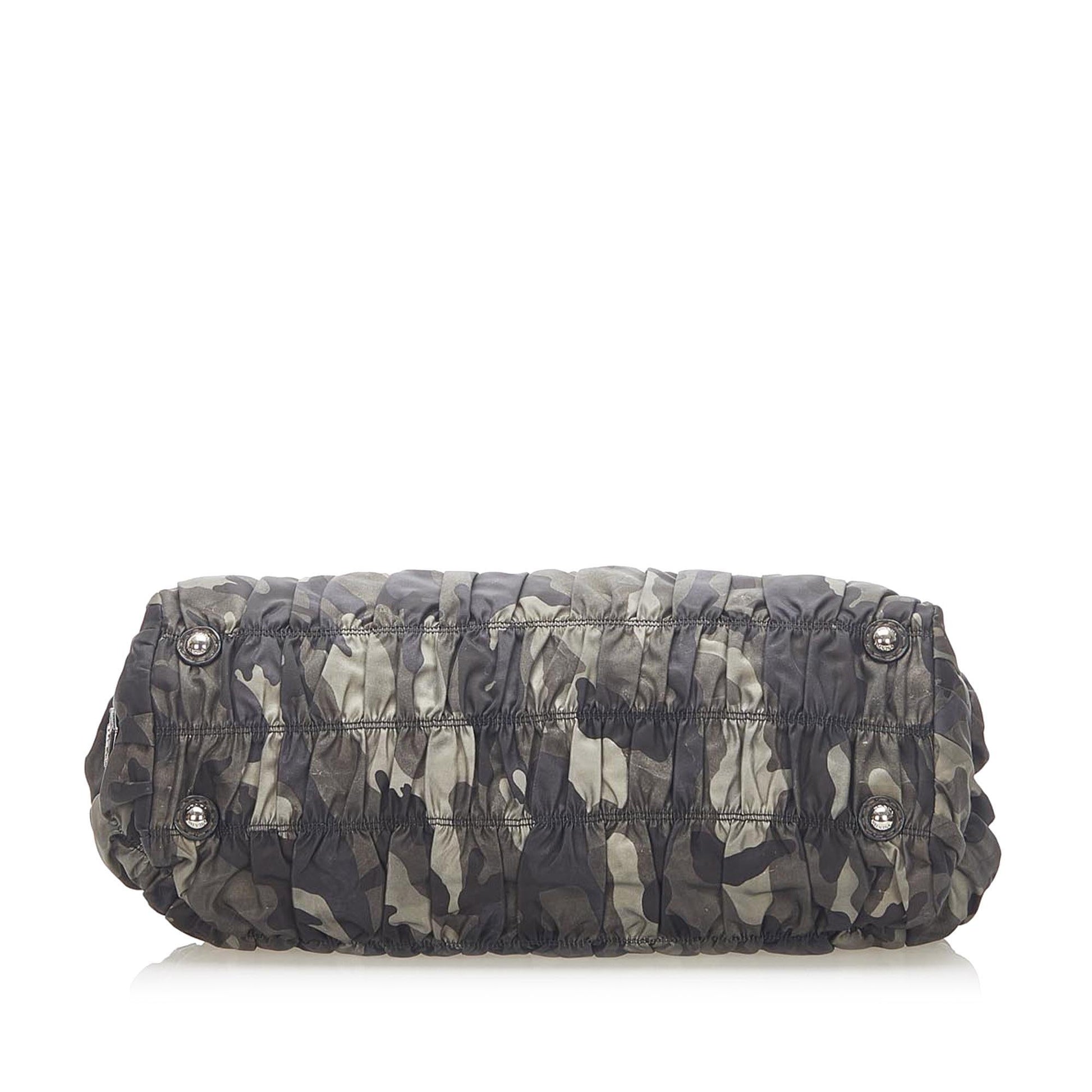 Prada Tessuto Gaufre Camouflage Tote Bag - Rovelle Bags