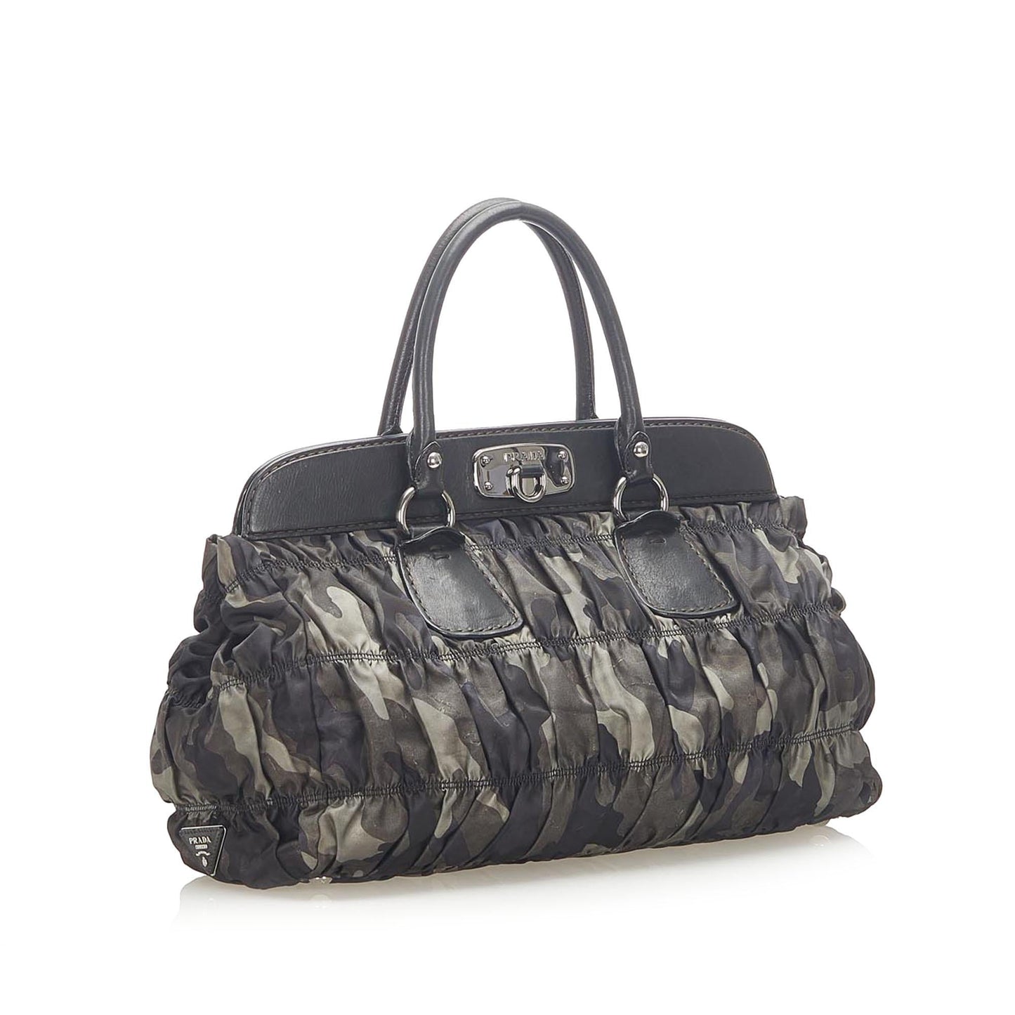 Prada Tessuto Gaufre Camouflage Tote Bag - Rovelle Bags