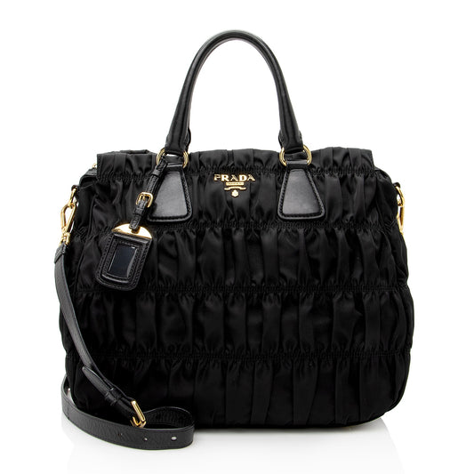 Prada Tessuto Gaufre Convertible Tote - Rovelle Bags